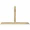 Ekena Millwork Portland Rough Sawn Timber Gable Bracket, Douglas Fir, 60"W x 38"H x 4"D x 4"F, 15/12 Pitch GBW060X38X0404POR00RDF - alternate 1